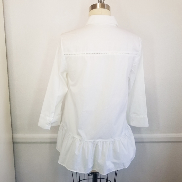 🌸 Kate Spade | Broome‎ Street White Buttondown shirt S - Picture 3 of 10